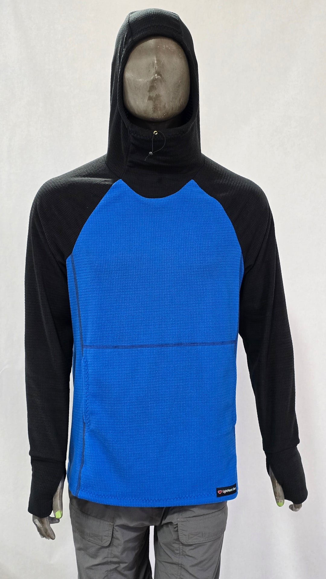 Women's Fleece Hoodie - Blue w/ Black sleeves & hood
