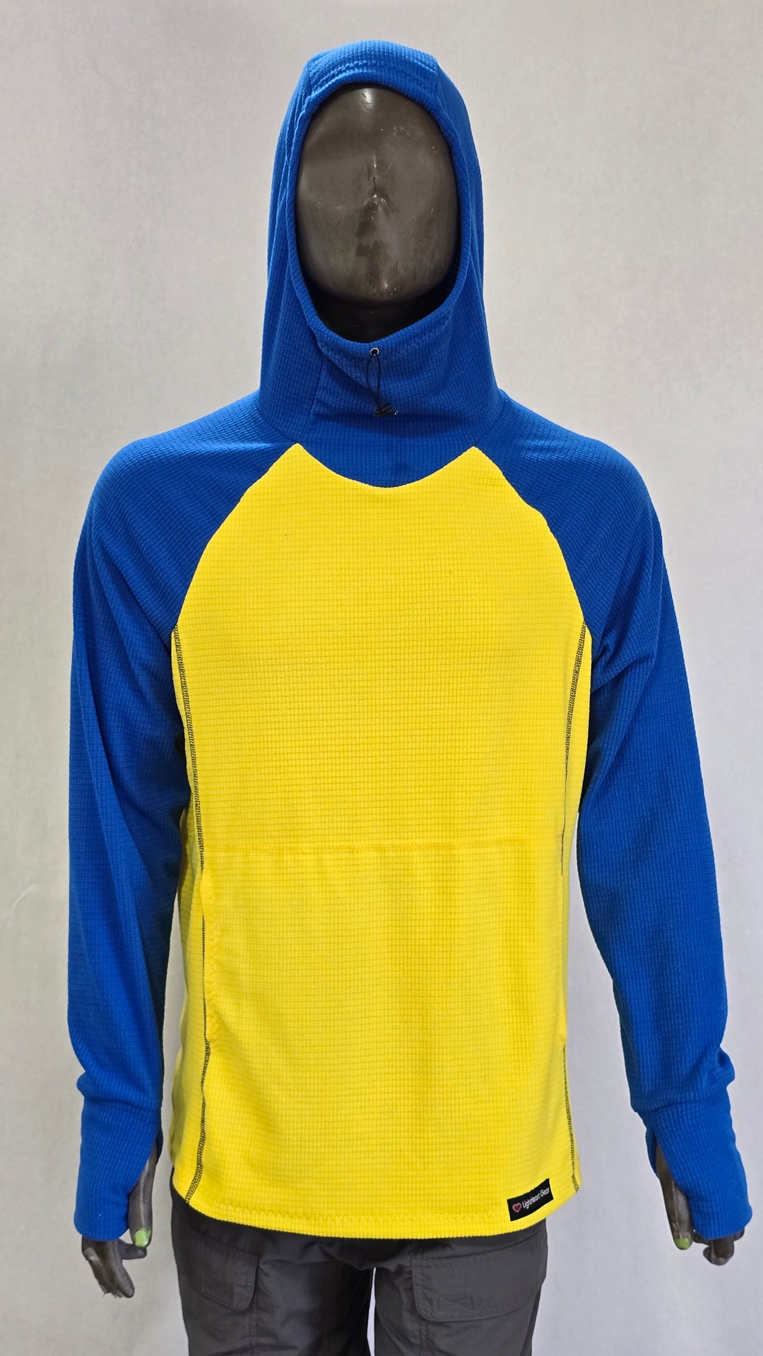 Men's Hoodie - Yellow w/ Blue sleeves & hood