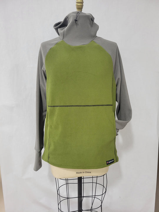 Men's Hoodie - Olive w/ Gray sleeves & hood